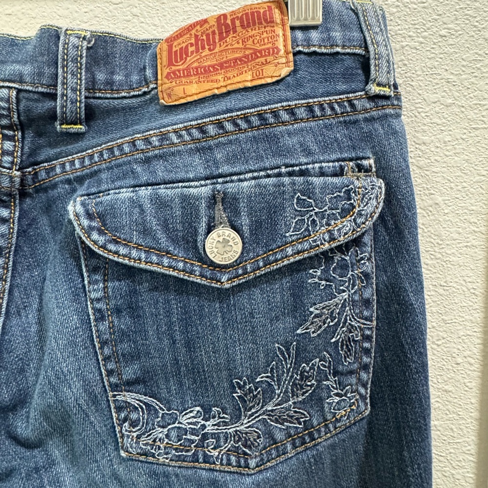 Lucky Brand Blue Flare Wide Leg Jeans - Picture 4 of 4